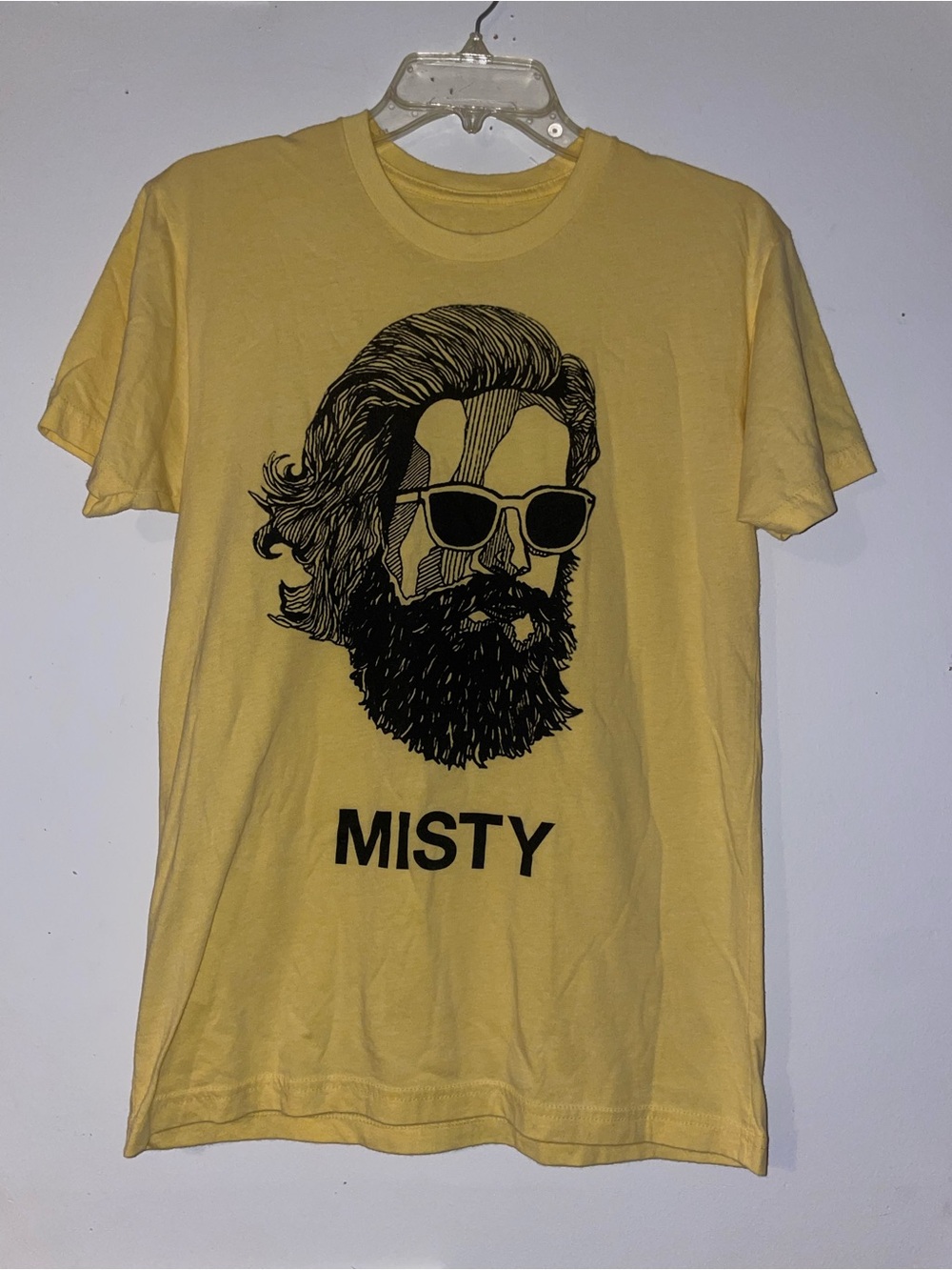 Father John Misty I Love You Honeybear 2015 Face Graphic T Shirt Yellow Small